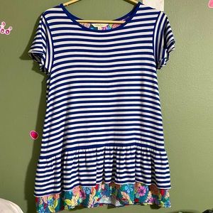 Matilda Jane striped ruffle top